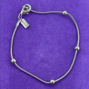 💛 Revlon Silver Plated Beaded Bracelet